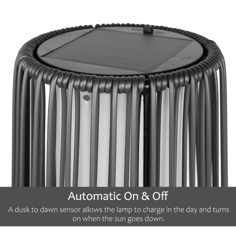 Grand Patio Outdoor Solar Floor Lights, Waterproof, Gray, 2-Pack 2